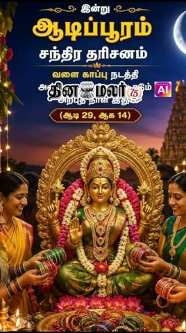 Aadi Pooram and Chandra Darshan observed today