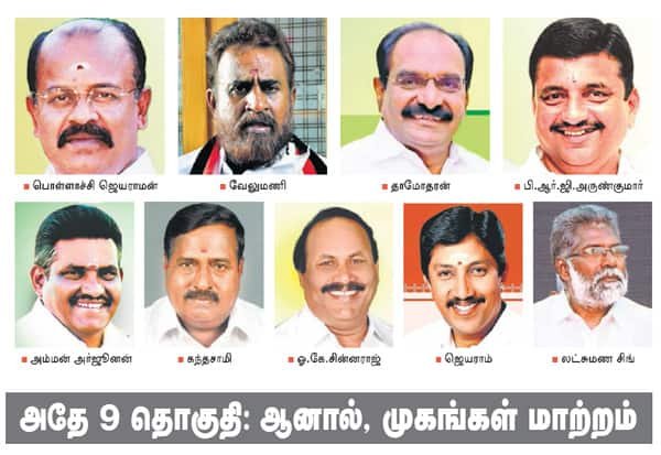 AIADMK names candidates for Coimbatore seats; key changes and repeats