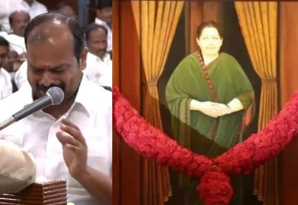 AIADMK MLA breaks down after saluting Jayalalithaa’s portrait in Assembly