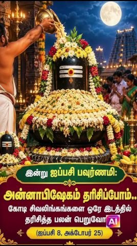 Aippasi Pournami: Annabhishekam darshan highlighted