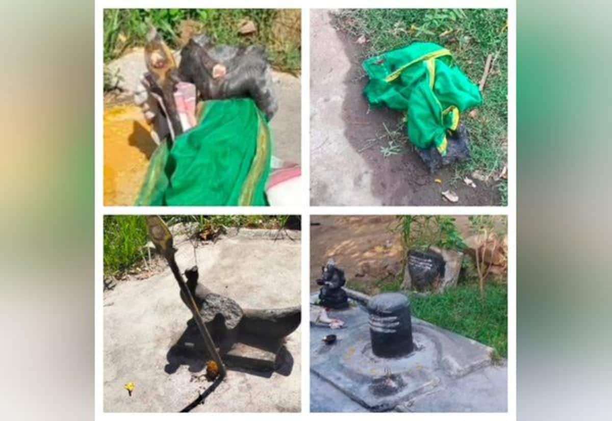 Idols vandalised again on Tamirabarani bank; Hindu Munnani protests