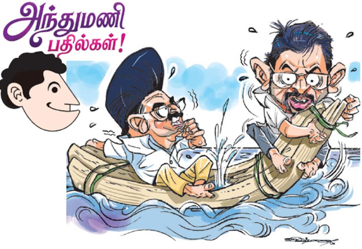 “கட்டுமரம் ஓட்டை விழுந்து மூழ்குகிறது” கருத்துக்கு அந்துமணி பதில்
