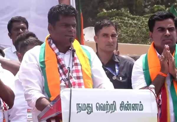 Annamalai attacks DMK over ‘Hindi’ and ‘Delhi’ rhetoric in campaign