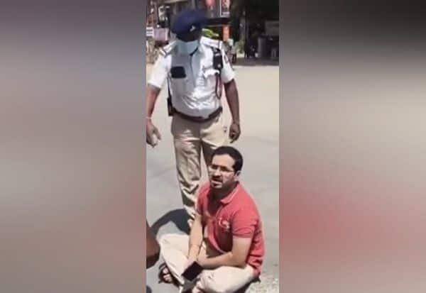கவர்னர் கார் அணிவகுப்புக்காக ‘ஜீரோ டிராபிக்’; பெங்களூரில் சாலையில் அமர்ந்து ஒருவர் போராட்டம்