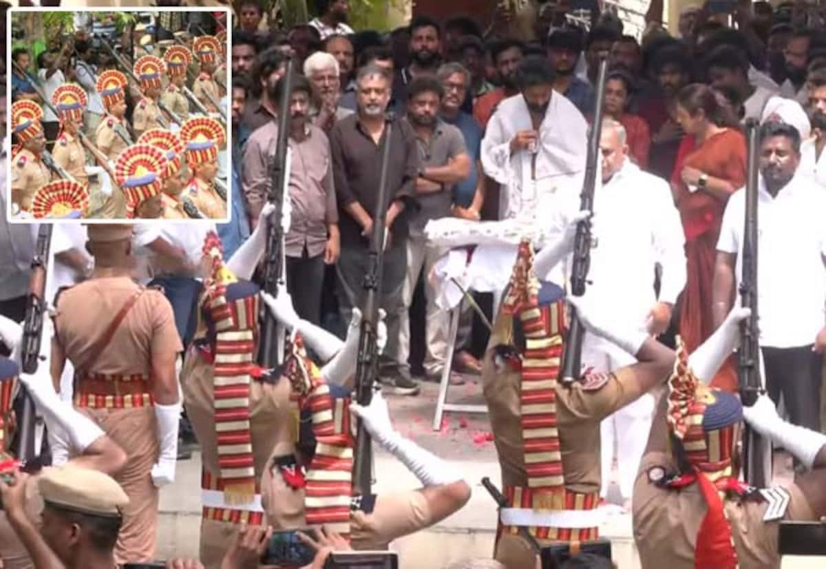 இயக்குனர்-நடிகர் பாக்யராஜ் உடல் அரசு மரியாதையுடன் தகனம்