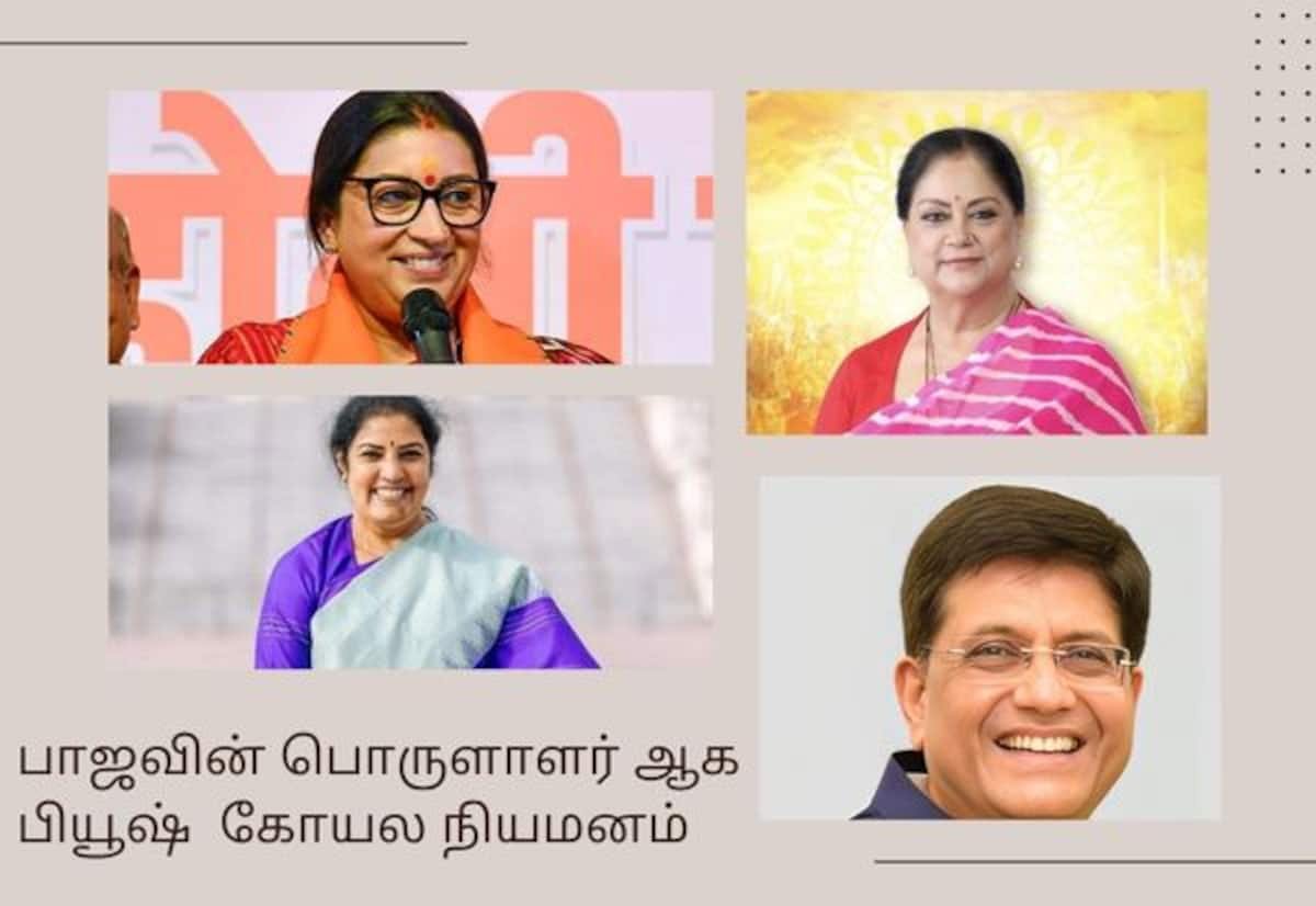 BJP names new office-bearers; Smriti Irani, Vasundhara Raje get key roles