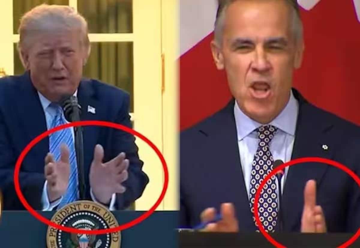 Canada PM Mark Carney’s Trump hand-gesture mimic goes viral