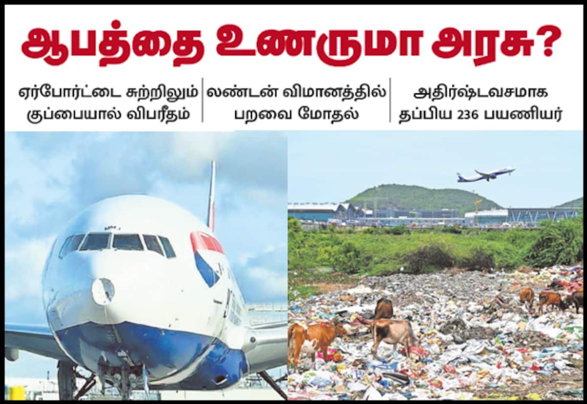 சென்னை விமான நிலையம் அருகே பறவை மோதல்; குப்பை கொட்டல் மீண்டும் ஆபத்தாகிறது