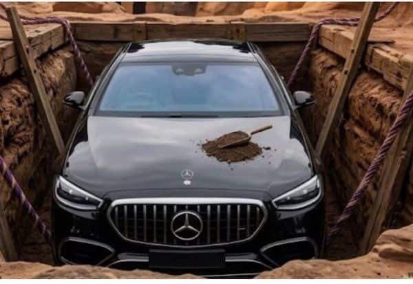 கல்லறை அருகே ரூ.1.5 கோடி மெர்சிடிஸ் புதைப்பு: சீனாவில் விசாரணை