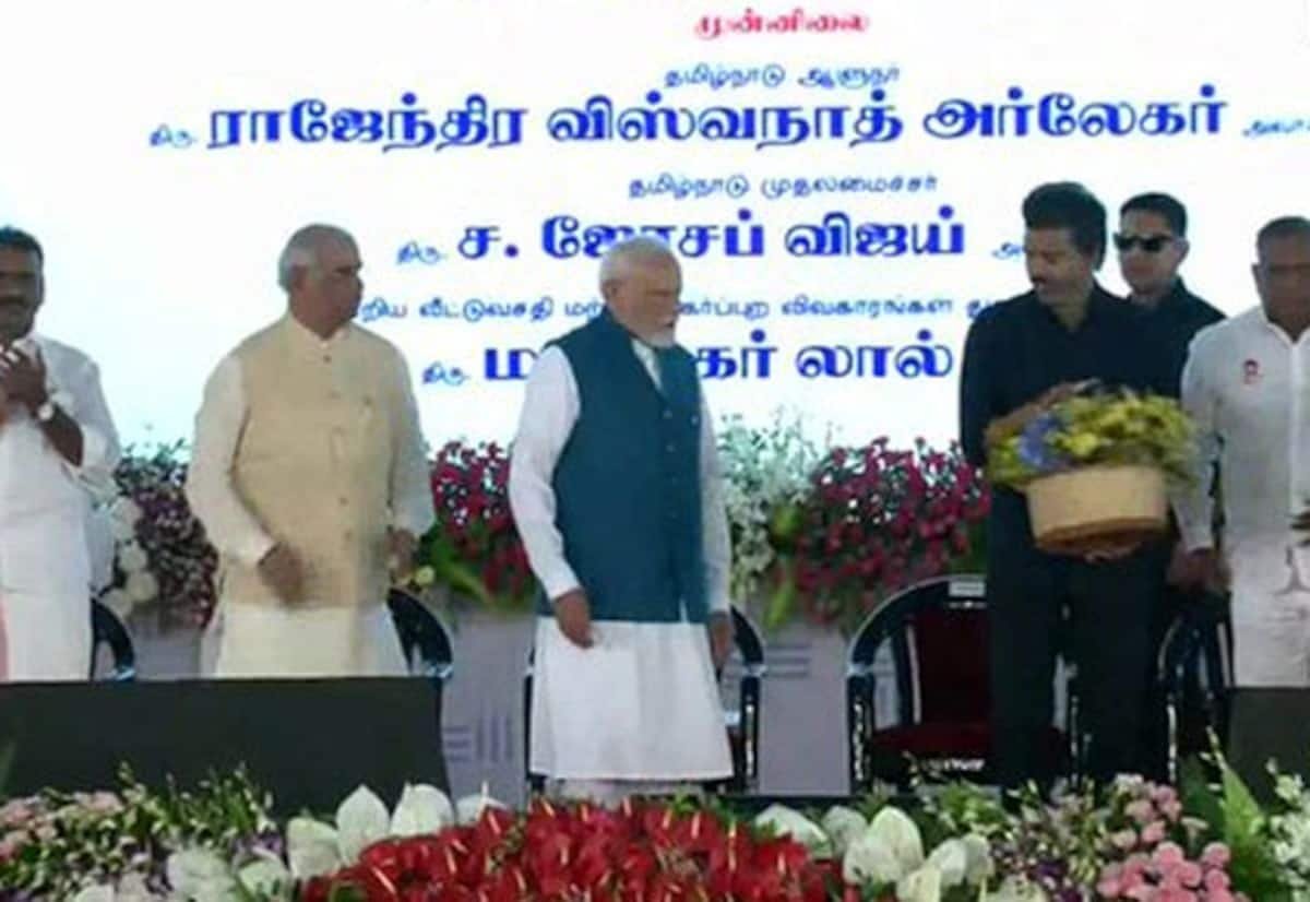 சென்னையில் பிரதமர் முன்னிலையில் மத்திய-மாநில ஒத்துழைப்பு அவசியம்: முதல்வர் விஜய்