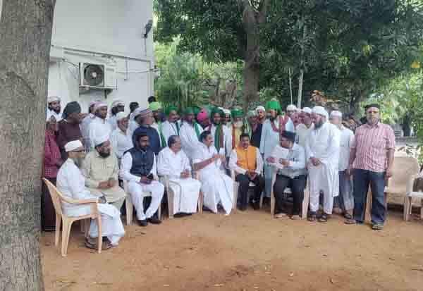 அதிமுக-பாஜ கூட்டணிக்கு தென்னிந்திய தர்காக்கள், பள்ளிவாசல்கள் சங்கம் ஆதரவு