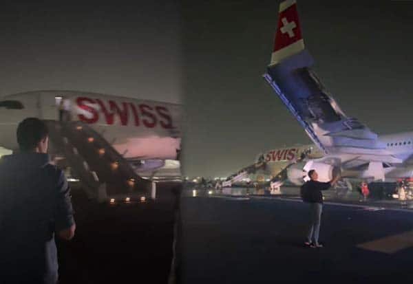டெல்லியில் சூரிச் செல்லும் சுவிஸ் ஏர் விமானத்தில் புகை; அவசர வெளியேற்றம், 6 பேர் காயம்