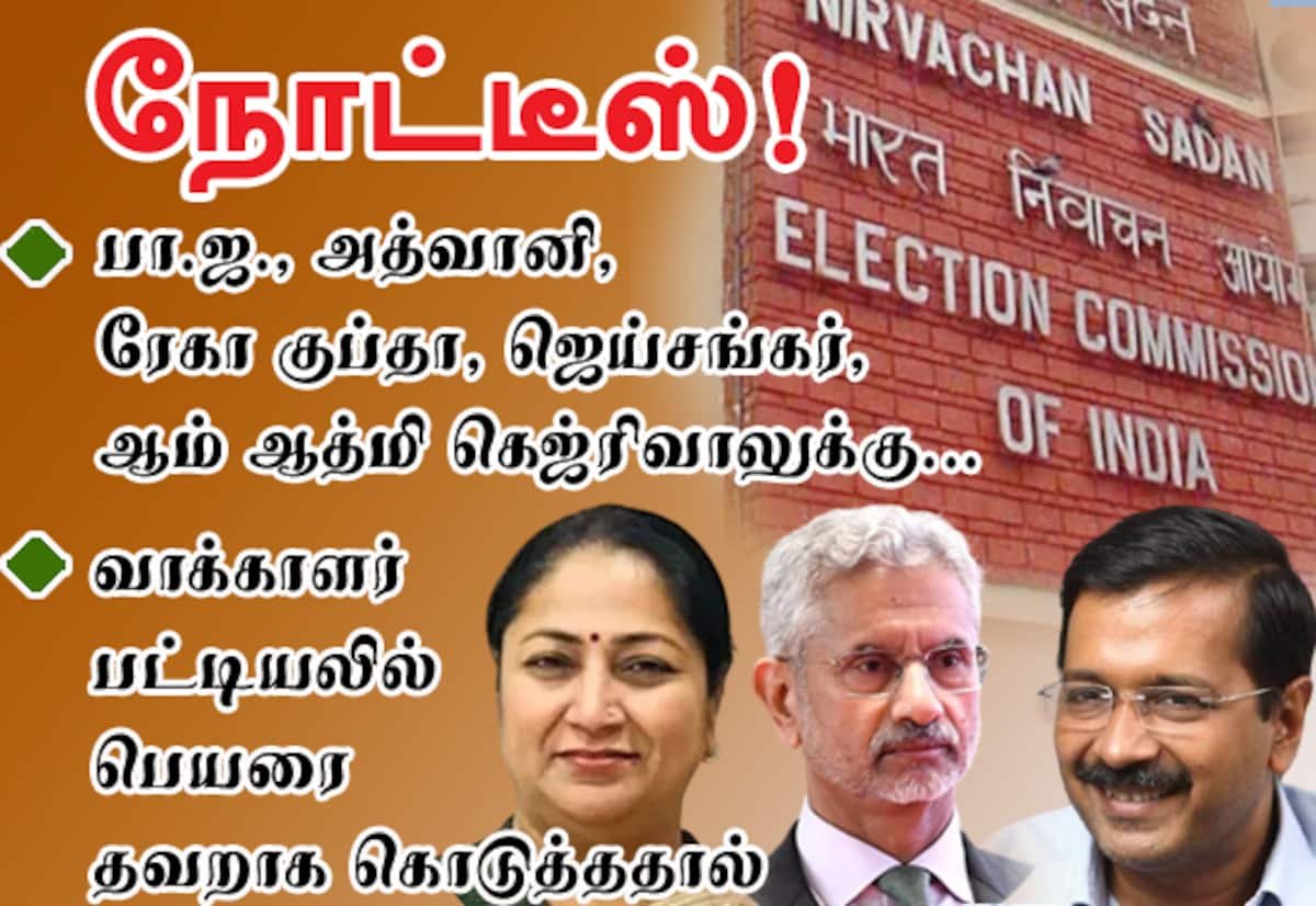 EC issues notices to Advani, Jaishankar, Rekha Gupta, Kejriwal over roll errors