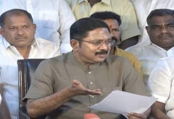 ஆதரவு கடிதம் போலி விவகாரம்: விஜய் பின்னணியில் உள்ளார் என தினகரன் குற்றச்சாட்டு