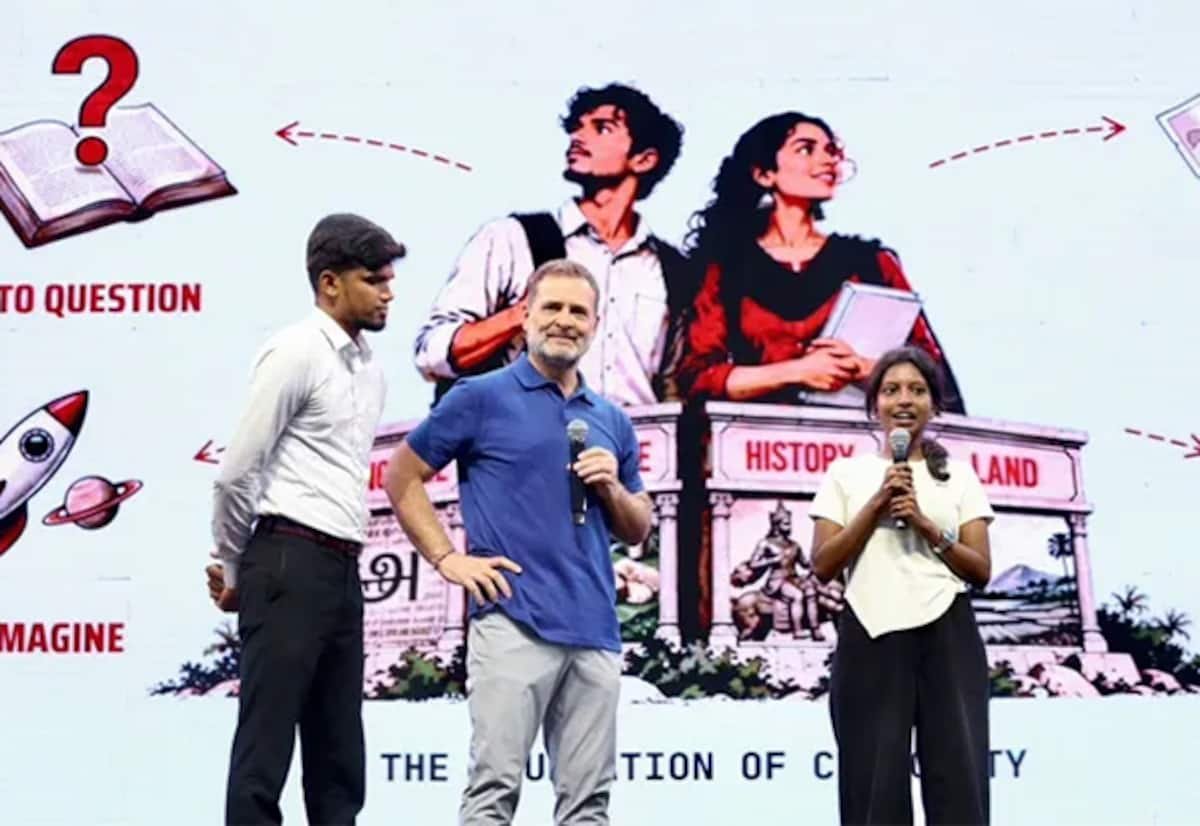 ராகுல் பங்கேற்ற சென்னை நிகழ்ச்சிக்கு ஹிந்தி பெயர்: காங்கிரசுக்கு தி.மு.க. கண்டனம்