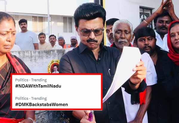Hashtag war erupts after DMK votes against women’s quota bill