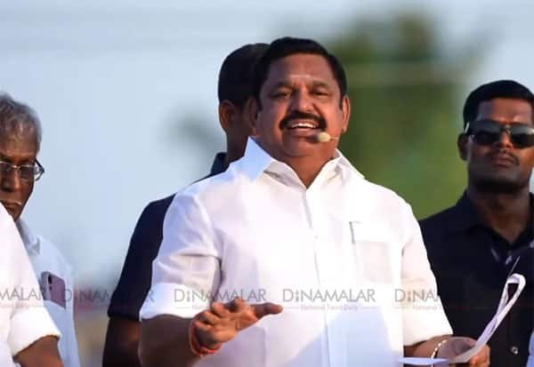 Expelled AIADMK members are ‘worthless’, says EPS at Erode rally