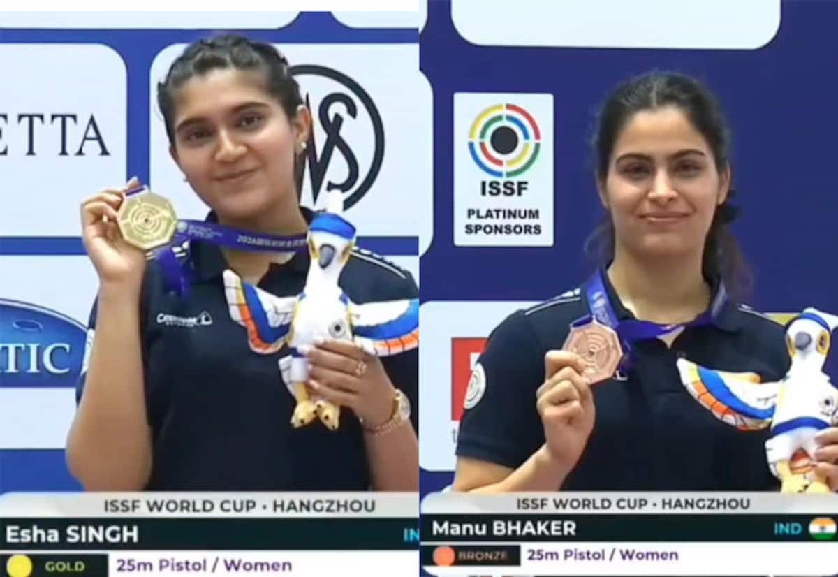 Esha Singh wins gold; Manu Bhaker takes bronze at ISSF World Cup