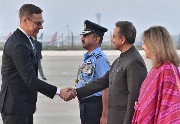 Finland President Stubb arrives in Delhi; key pacts expected today
