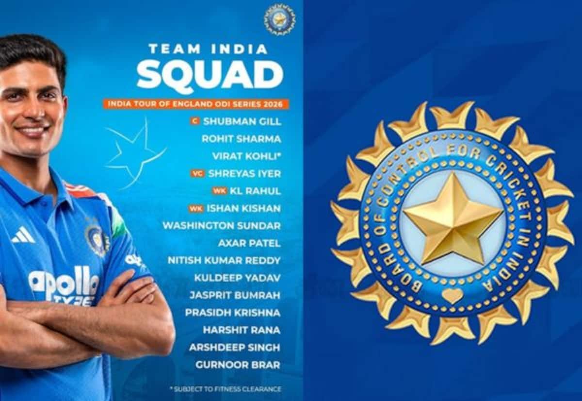 India name squad for England ODI series; Gill to lead