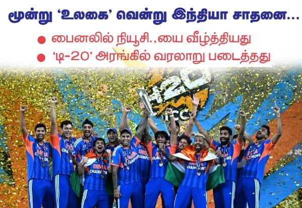 India lift T20 World Cup for record third title, crush New Zealand