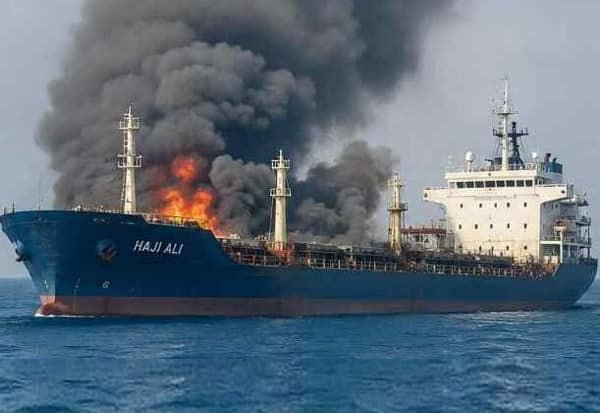 Indian cargo ship sunk off Oman after drone strike; Centre condemns