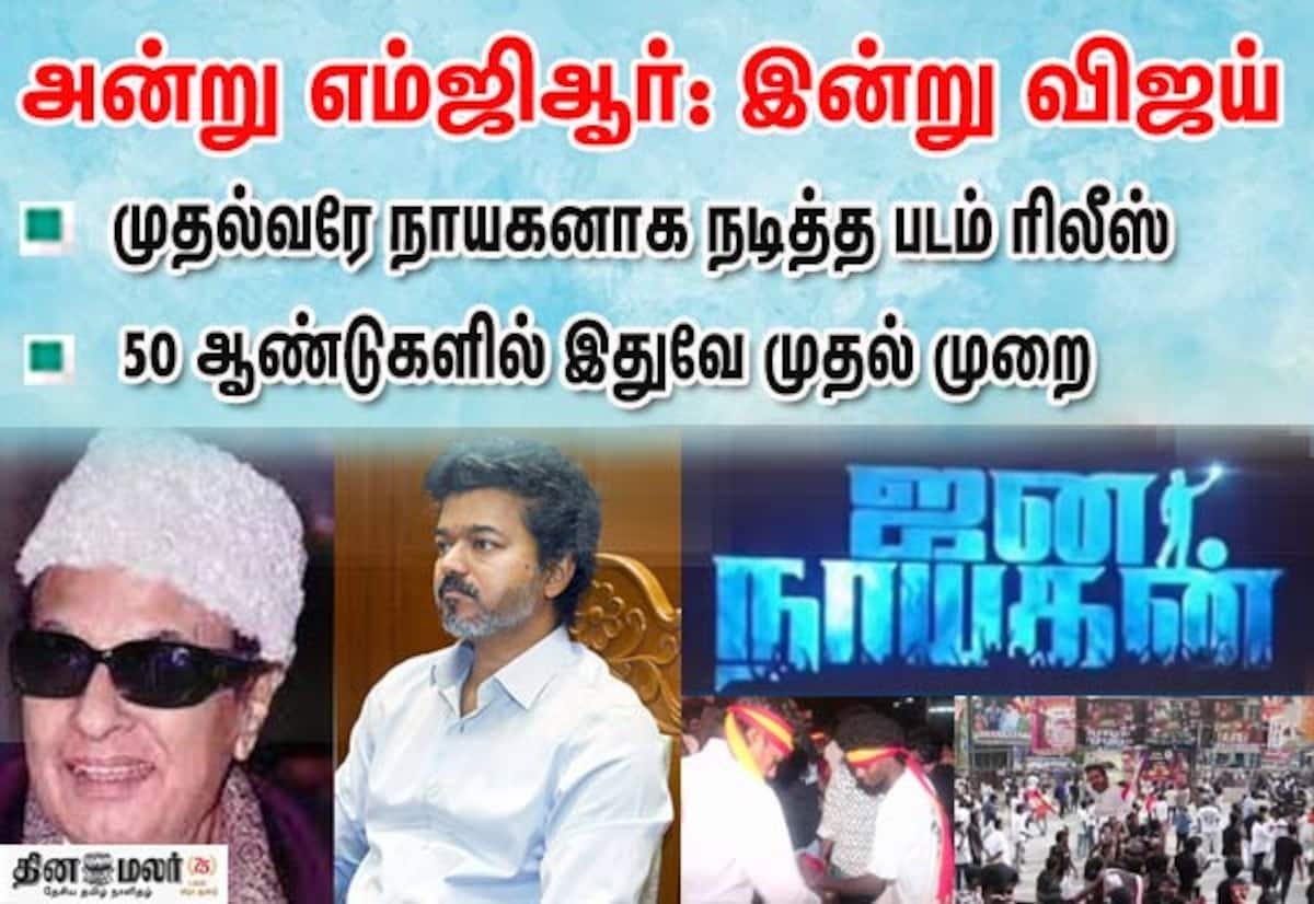 Vijay’s ‘Jan Nayagan’ releases while he is CM, a first in 50 years