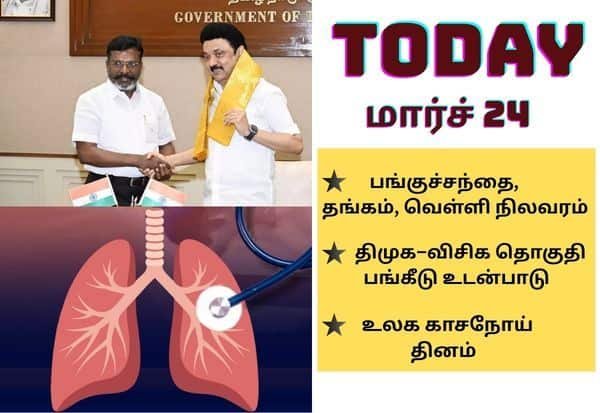 DMK–VCK seat talks, AIADMK meet and market cues: Key events on March 24