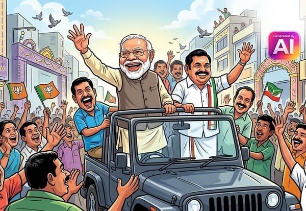 நாகர்கோவிலில் இன்று பிரதமர் மோடி ரோடு ஷோ; பழனிசாமி பங்கேற்பு