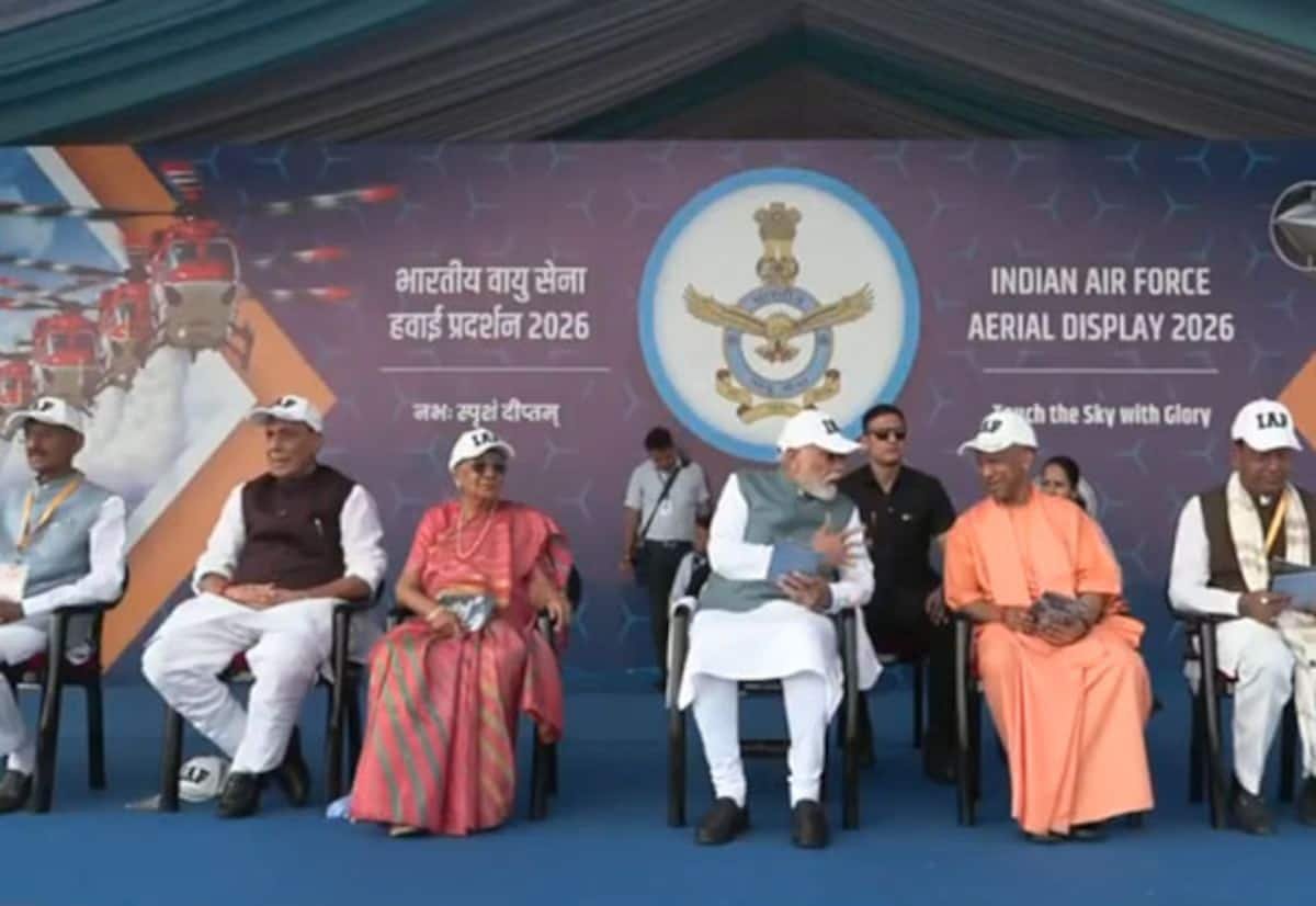 PM Modi watches IAF air show on Ganga riverfront in Varanasi