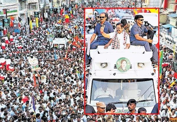 Palaniswami accuses Panneerselvam of betraying AIADMK at Kanchipuram rally