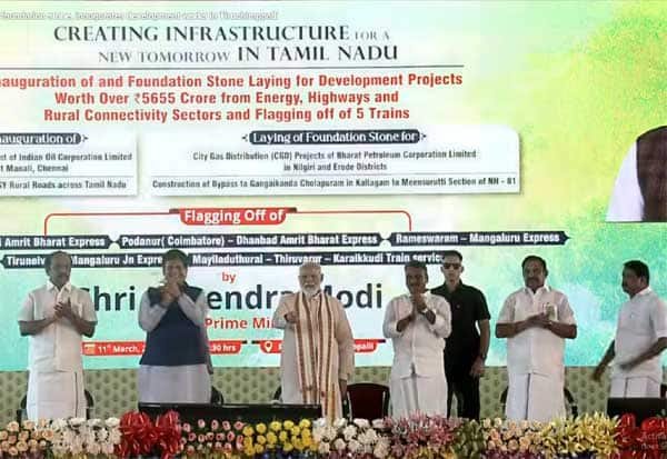 PM Modi launches Rs 5,650-crore projects in Tiruchirappalli