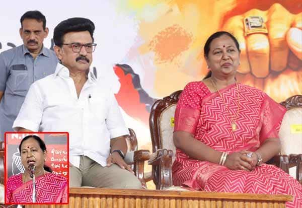 சேலம் திமுக கூட்டத்தில் பிரேமலதா பேச்சு: இணையத்தில் விவாதம்