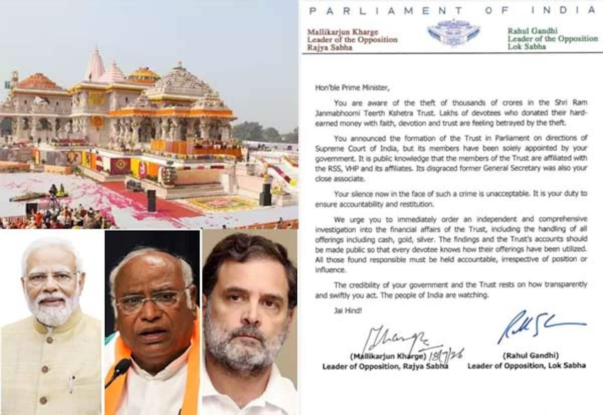 Rahul Gandhi, Kharge urge PM Modi to order probe into Ayodhya donations