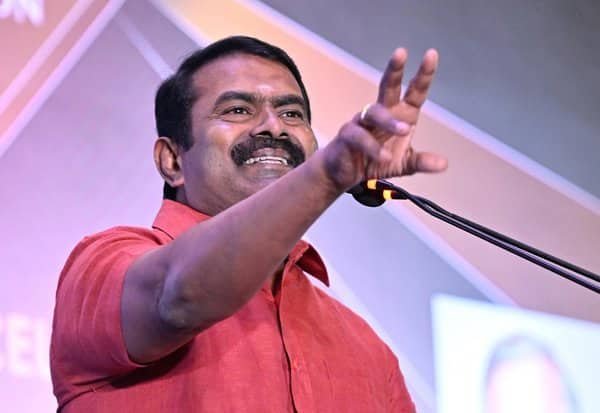 திமுக ஆதரவால் வென்ற காங். எம்.பி.க்கள் ராஜினாமா செய்வார்களா? சீமான் கேள்வி