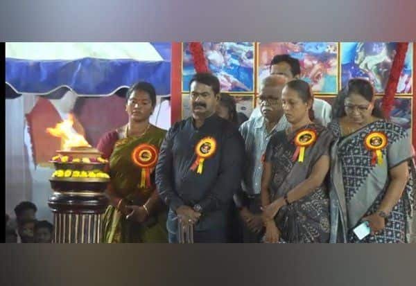 Seeman mocks free gas promise, targets TVK and Vijay in Chennai