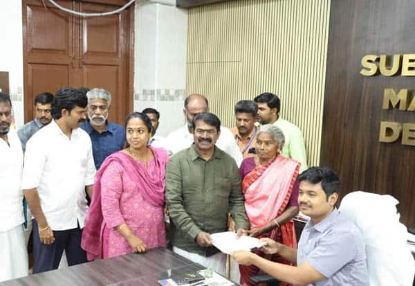 Notice issued over rule breach during Seeman’s nomination filing in Karaikudi