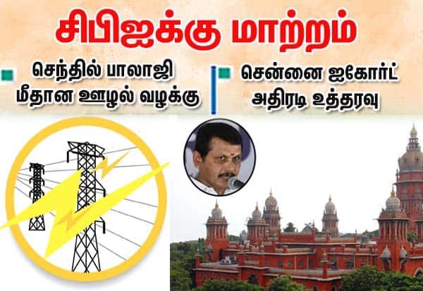 Madras HC transfers transformer purchase case against Senthil Balaji to CBI