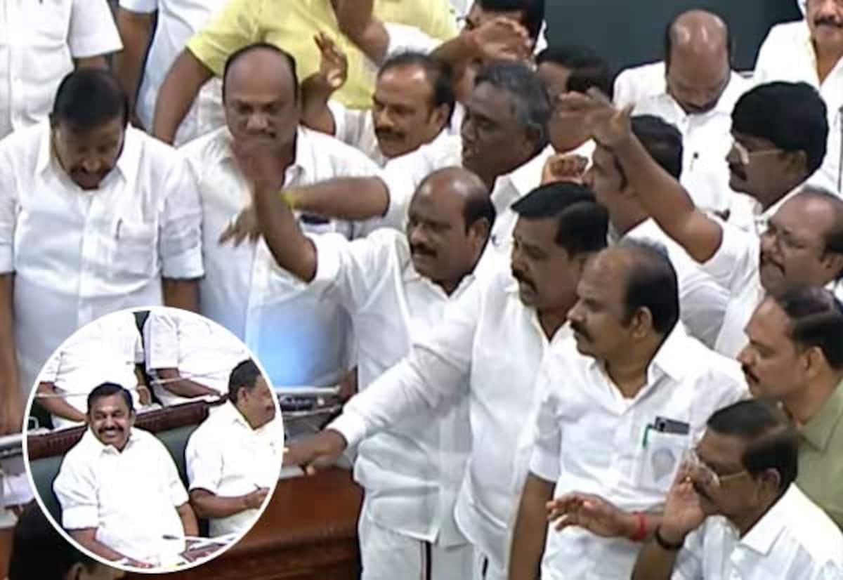 Speaker praises EPS for calm as DMK MLAs create ruckus in Assembly
