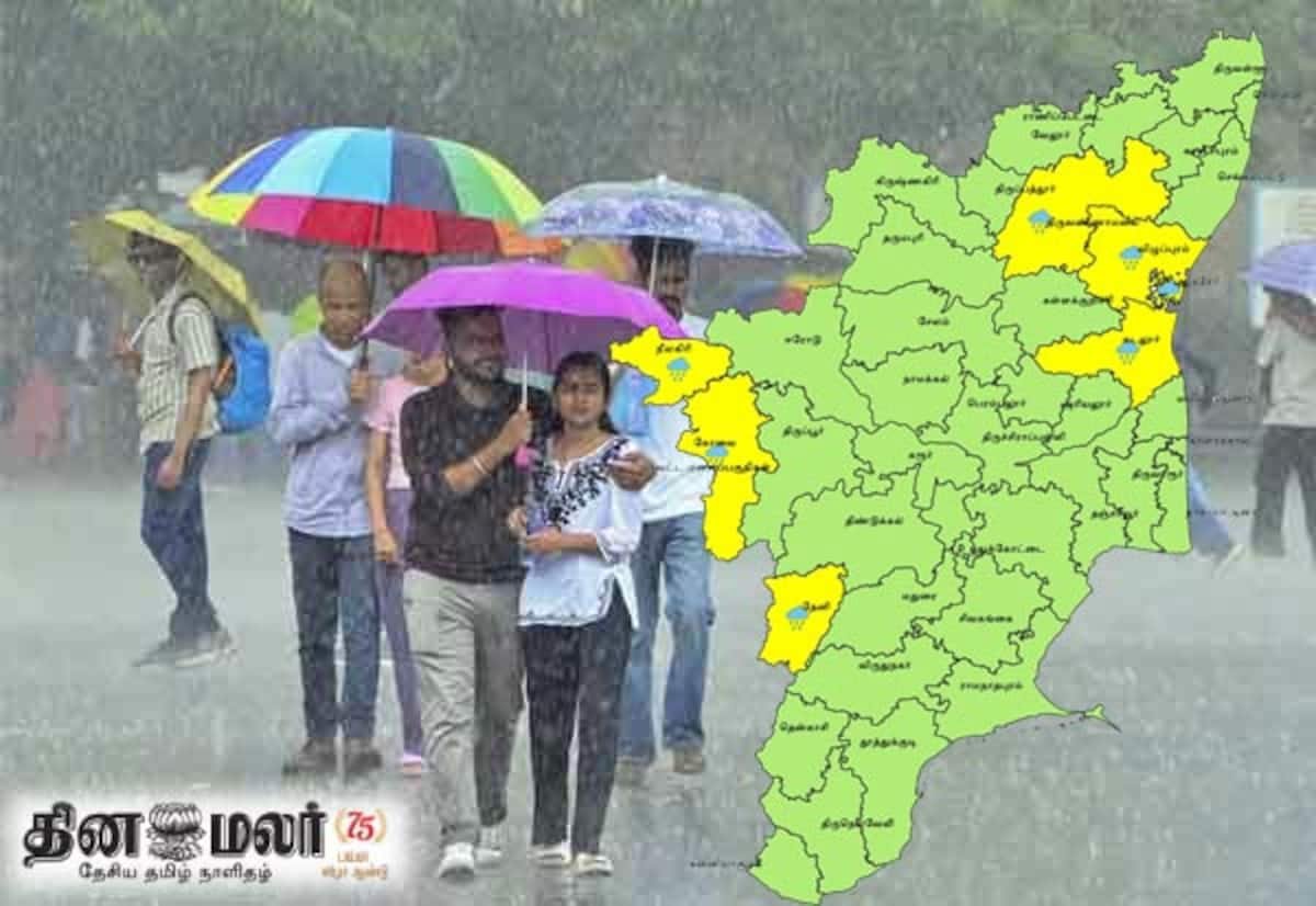 Heavy rain likely in 3 TN districts today; 6 districts on Aug 3