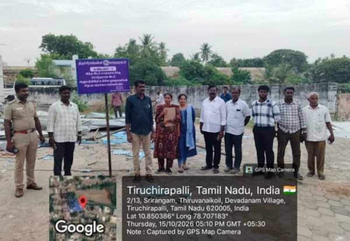 Trichy civic body reclaims Rs 5 crore land allegedly encroached by DMK functionary