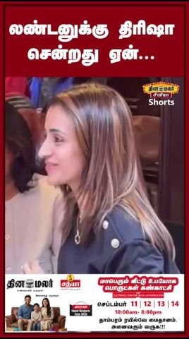 Why did Trisha travel to London? Details unclear