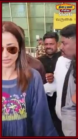 Trisha reacts to question on entering politics