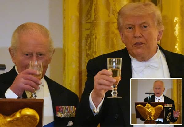 பிரிட்டன் மன்னரை சந்தித்த பின் டிரம்ப்: “எதிரியை ராணுவ ரீதியாகத் தோற்கடித்தோம்”