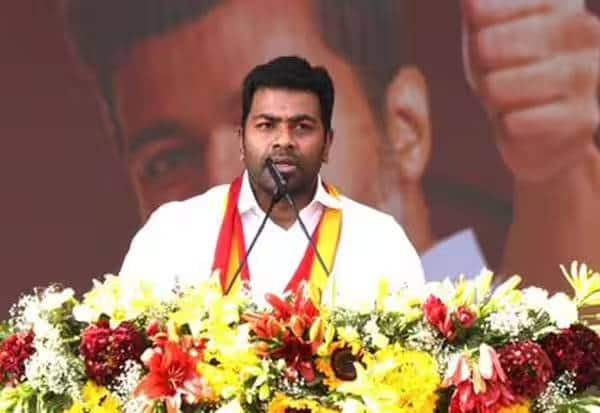 TVK’s Aadhav Arjuna alleges DMK blocks Thirumavalavan’s state role