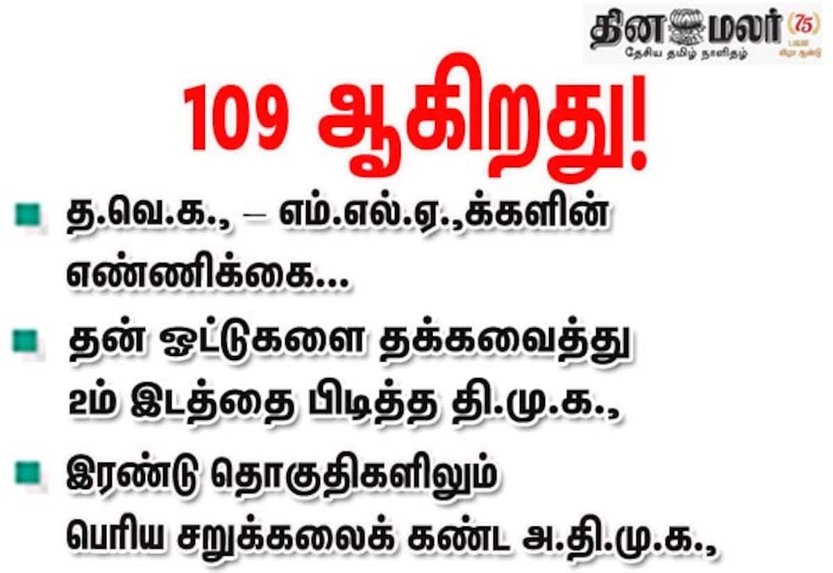 தாராபுரம், மதுராந்தகம் இடைத்தேர்தலில் தவெக வெற்றி; எம்.எல்.ஏ. பலம் 109 ஆக உயர்வு