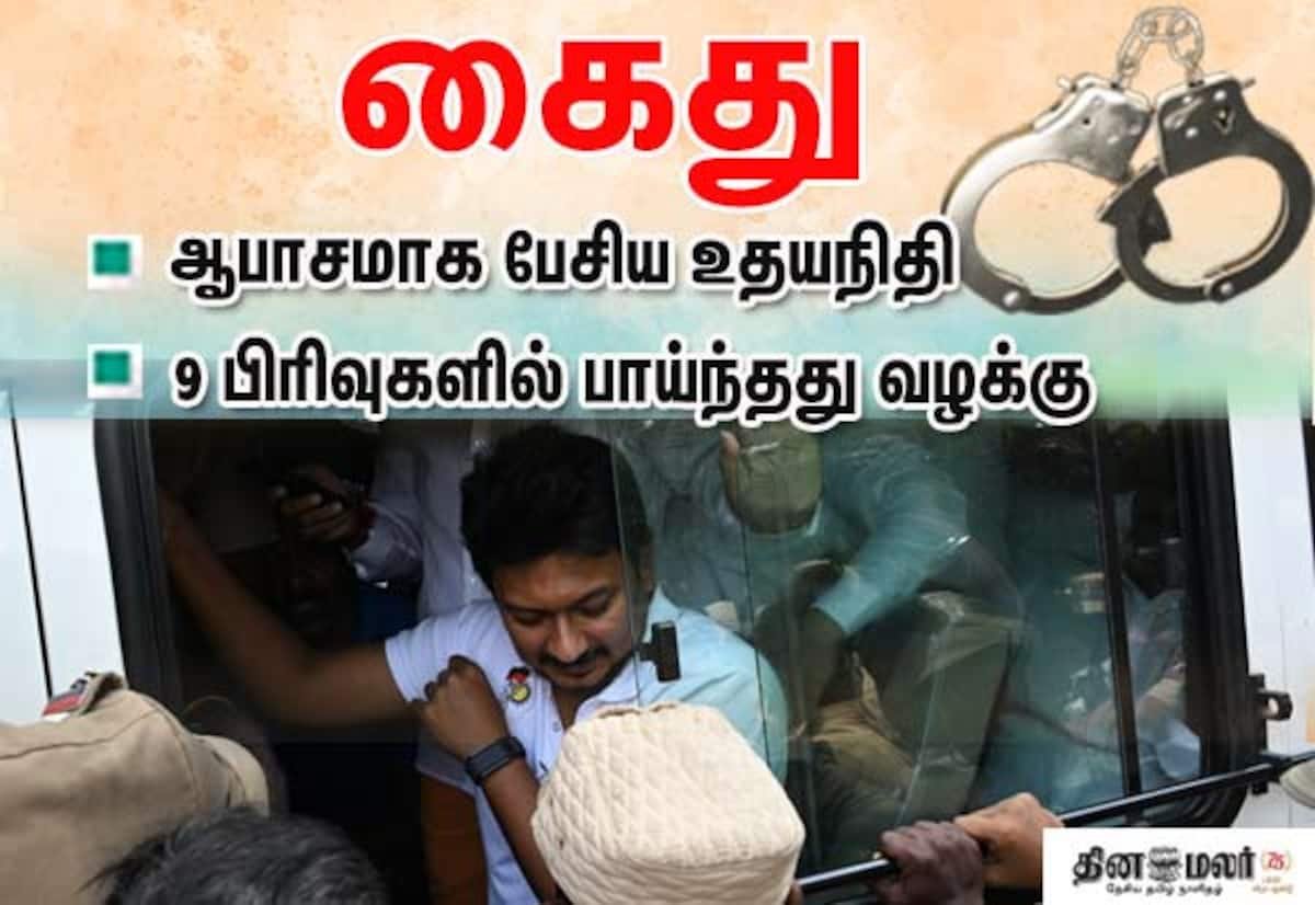 Udhayanidhi arrested over alleged obscene remarks about women; HC orders release