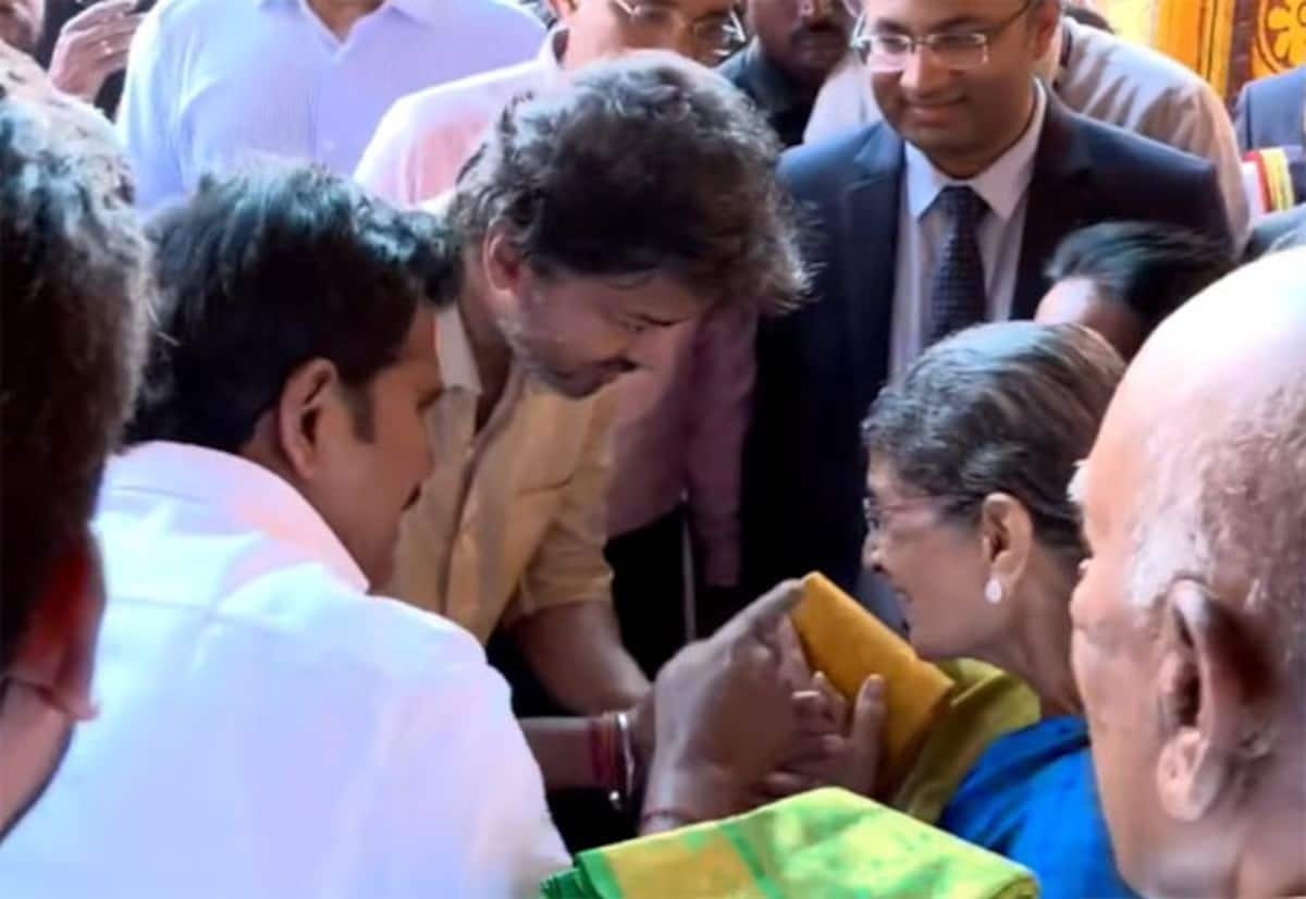 CM Vijay seeks blessings from ex-minister Thiagarajan’s mother in Madurai