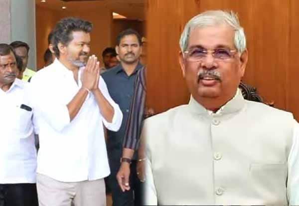 இன்று இரவு கேரளா செல்லும் கவர்னரை சந்திக்க விஜய் நேரம் கேட்டார்