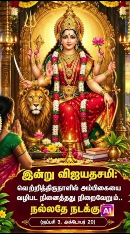 இன்று விஜயதசமி: அம்பிகை வழிபாடு நினைத்தது நிறைவேற நல்ல பலன் தரும்